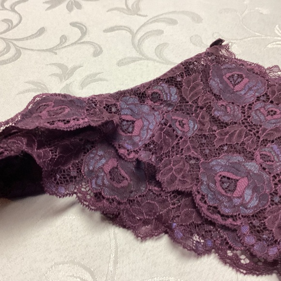 Victoria Secret Boy Short Panty LACEY SIZE SMALL PURPLES. - Picture 6 of 7